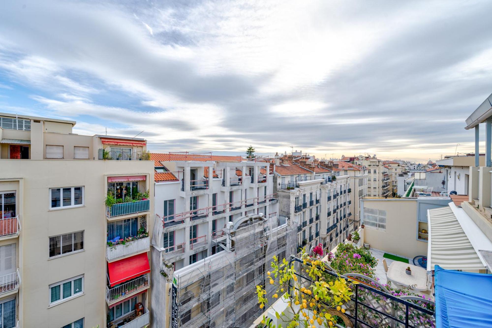 Top Floor Terrace - Dernier Etage Terrasse Cosy Ницца Экстерьер фото